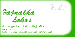 hajnalka lakos business card